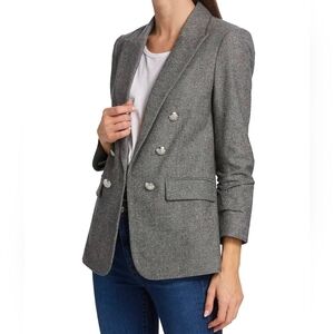 NWOT Veronica Beard Beacon Gray Mélange Dickey Jacket Size 10 #155820